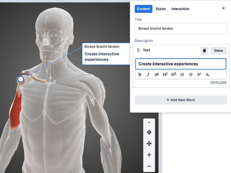Dynamic Speed’s Test Illustration with Rich Text – Customize Physical Exam Education